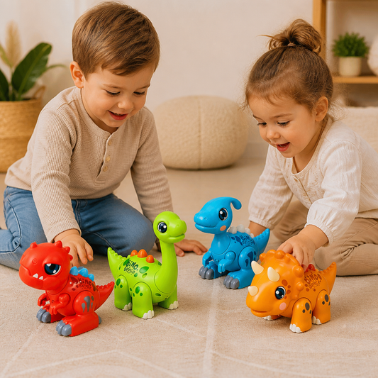 Jouet Éducatif STEM Dinosaure Facile à Assembler avec Lumières et Sons