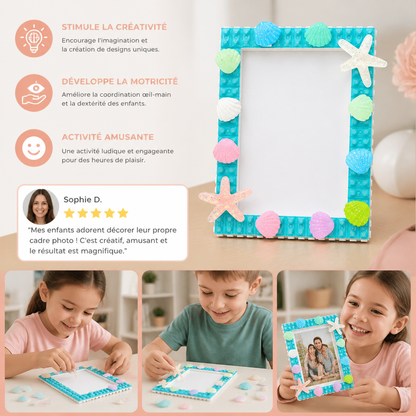 Kit DIY de Cadre Photo en Blocs de Construction