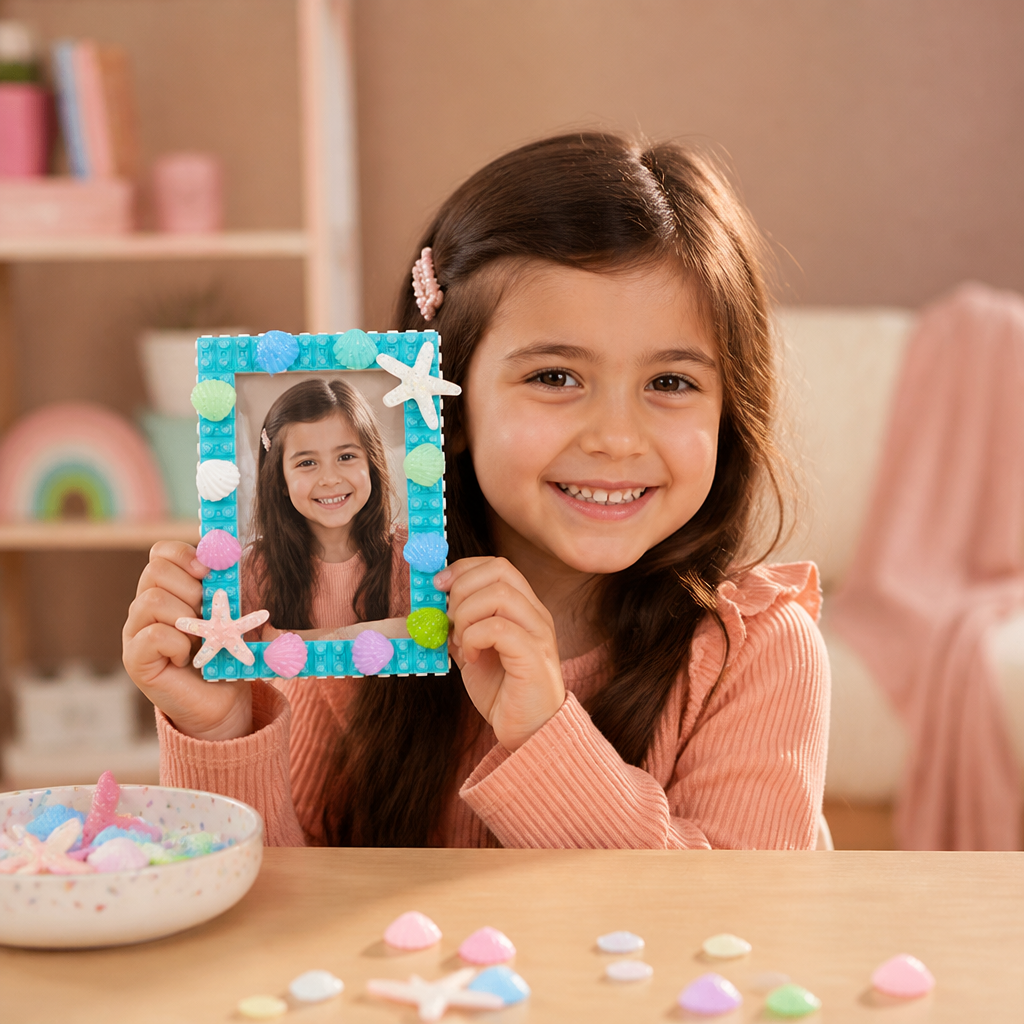 Kit DIY de Cadre Photo en Blocs de Construction