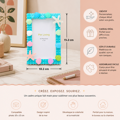 Kit DIY de Cadre Photo en Blocs de Construction