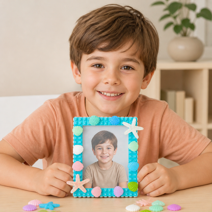 Kit DIY de Cadre Photo en Blocs de Construction