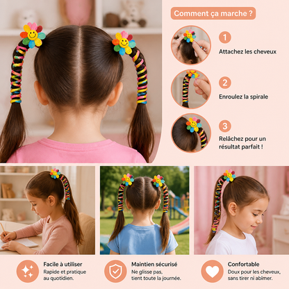 Ensemble De Chouchous Spirales Mignons Pour Enfants