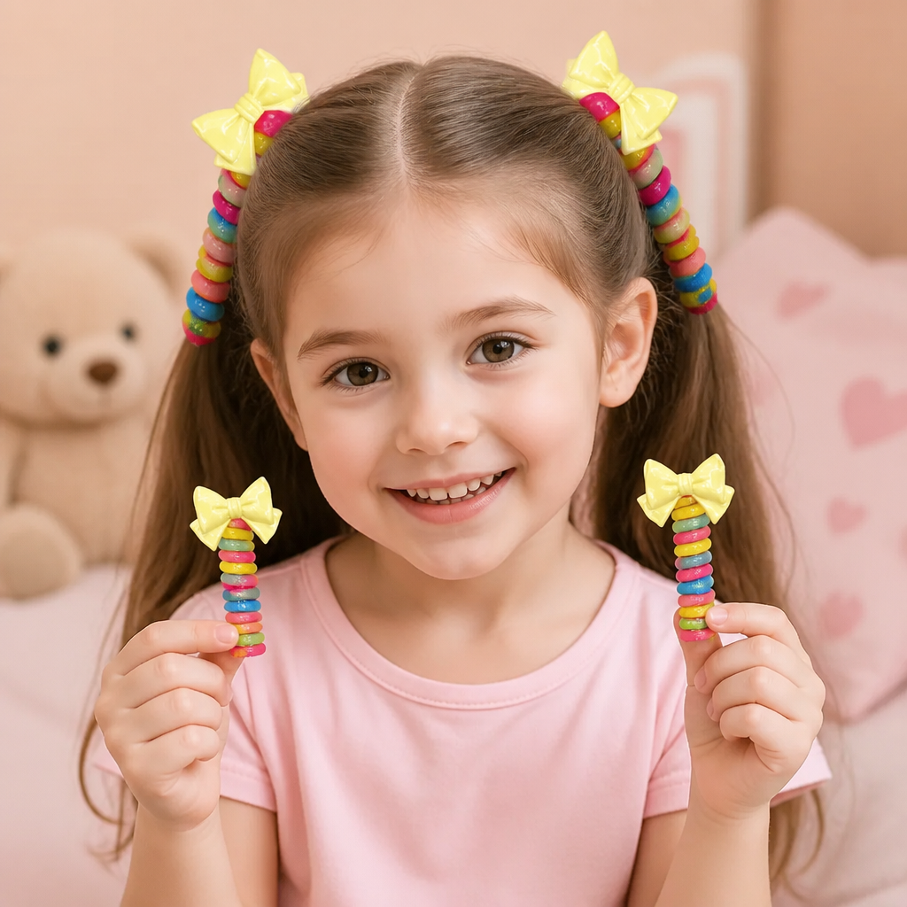 Ensemble De Chouchous Spirales Mignons Pour Enfants