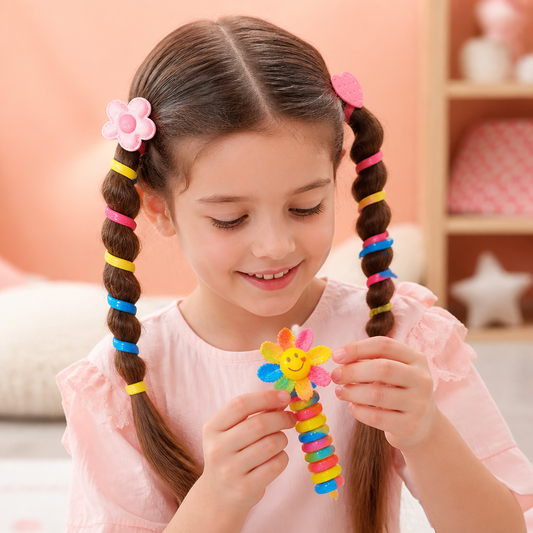 Ensemble De Chouchous Spirales Mignons Pour Enfants