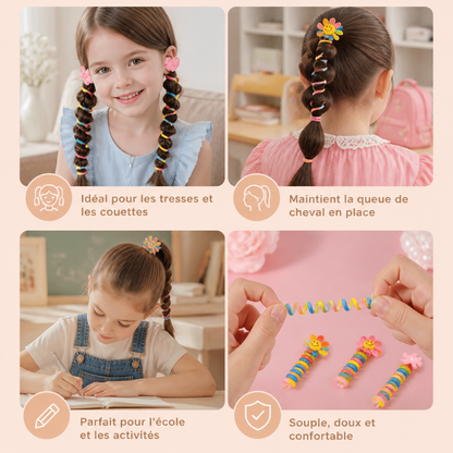 Ensemble De Chouchous Spirales Mignons Pour Enfants