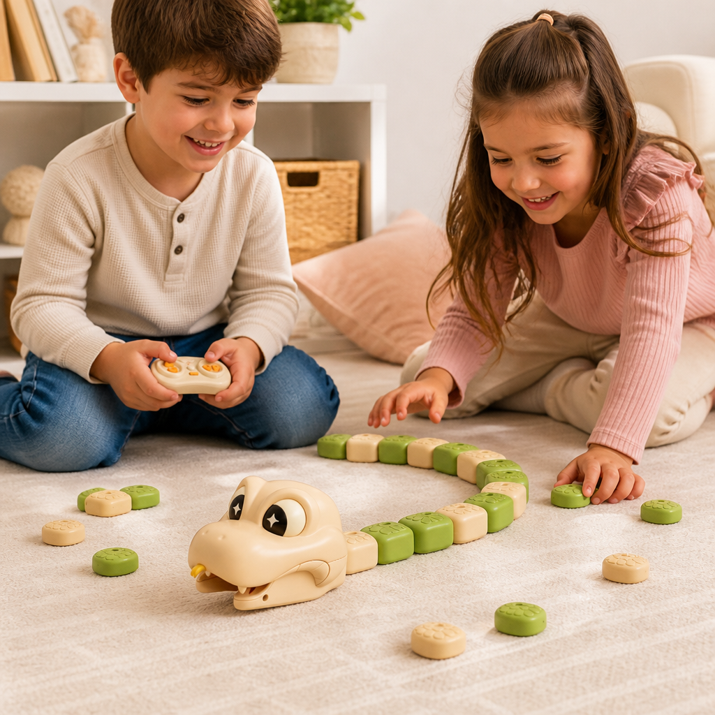 Serpent RC Interactive STEM Qui Grandit – Mange Des Blocs Et Devient Plus Long