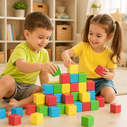 Cubes Magnétiques de Construction de 4,2 cm pour Tout-Petits – Blocs STEM Éducatifs