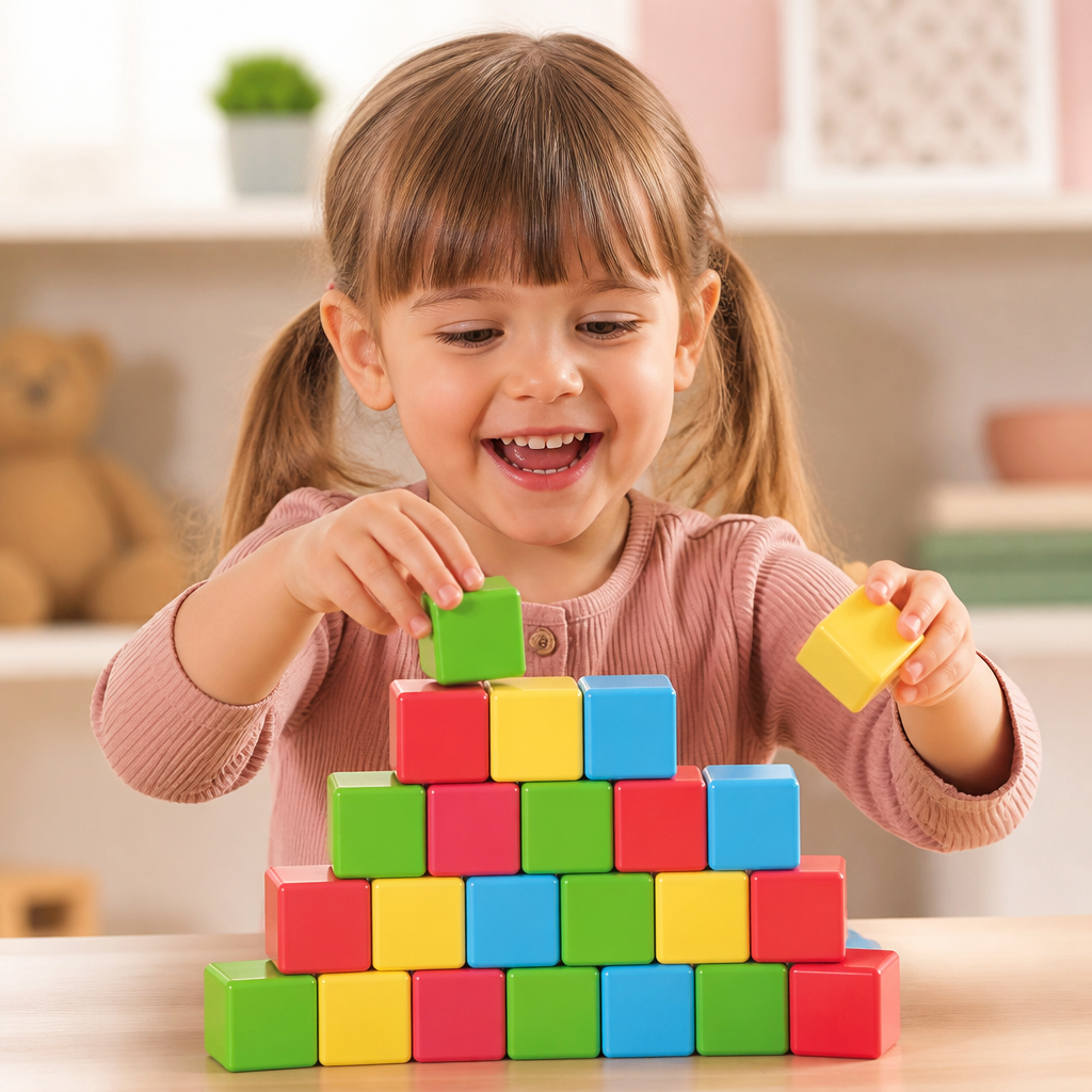 Cubes Magnétiques de Construction de 4,2 cm pour Tout-Petits – Blocs STEM Éducatifs