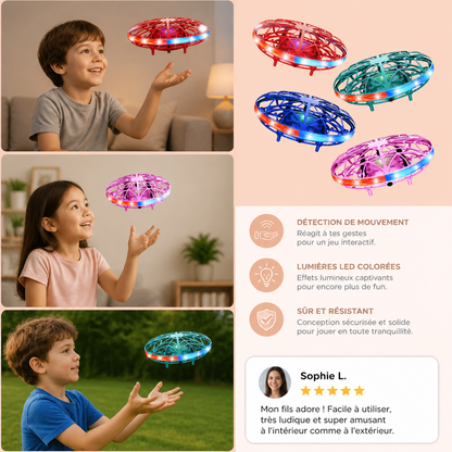 Drone UFO Volant LED À Détection De Mouvement