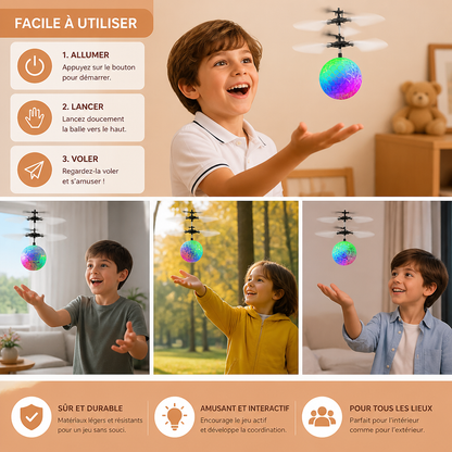Boule Volante LED À Contrôle Manuel Pour Enfants
