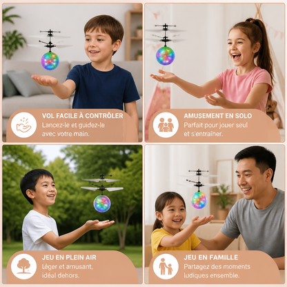 Boule Volante LED À Contrôle Manuel Pour Enfants