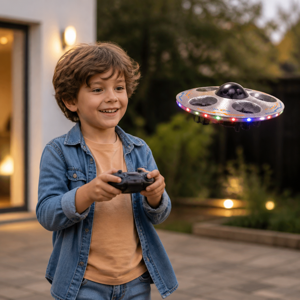 Drone Soucoupe Volante LED avec Télécommande