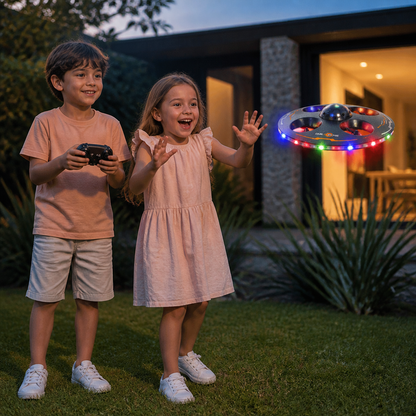 Drone Soucoupe Volante LED avec Télécommande