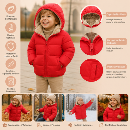 Doudoune Pour Bébés Et Tout-Petits Avec Doublure Polaire