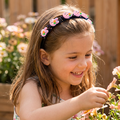 Jolis Barrettes & Bandeaux Pour Filles Avec Breloques Fleurs, Fraises & Arc-en-Ciel