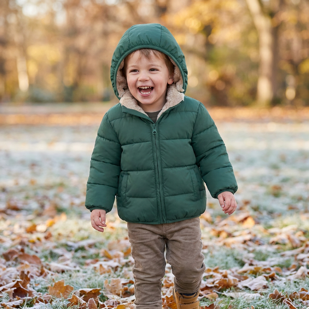 Doudoune Pour Bébés Et Tout-Petits Avec Doublure Polaire