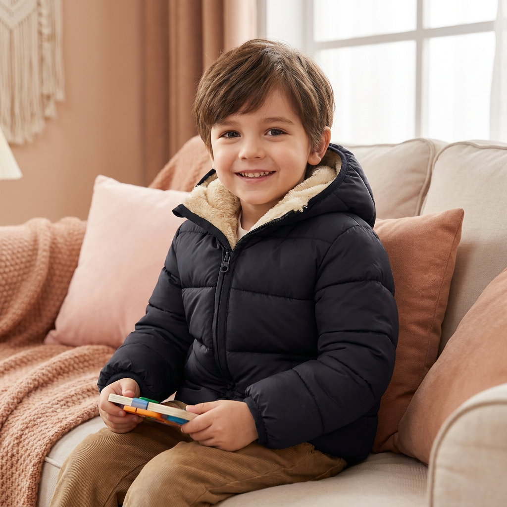 Doudoune Pour Bébés Et Tout-Petits Avec Doublure Polaire