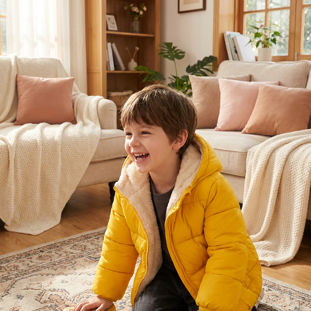 Doudoune Pour Bébés Et Tout-Petits Avec Doublure Polaire