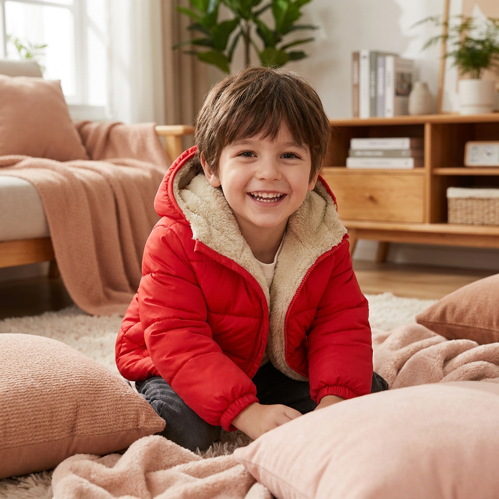Doudoune Pour Bébés Et Tout-Petits Avec Doublure Polaire