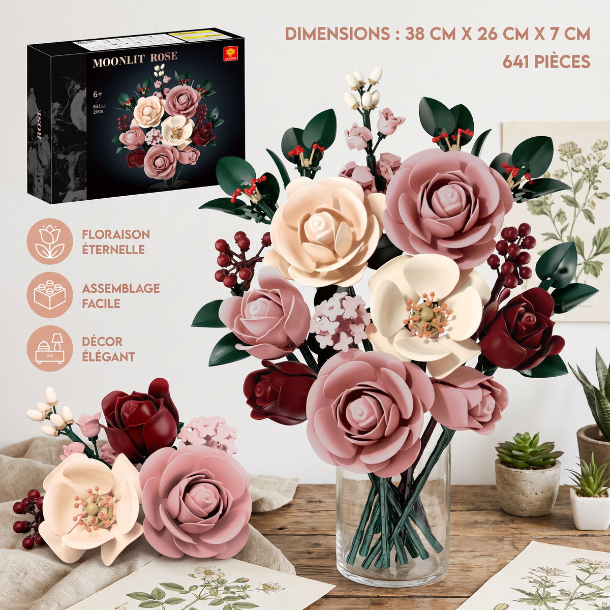 Set de construction bouquet de fleurs