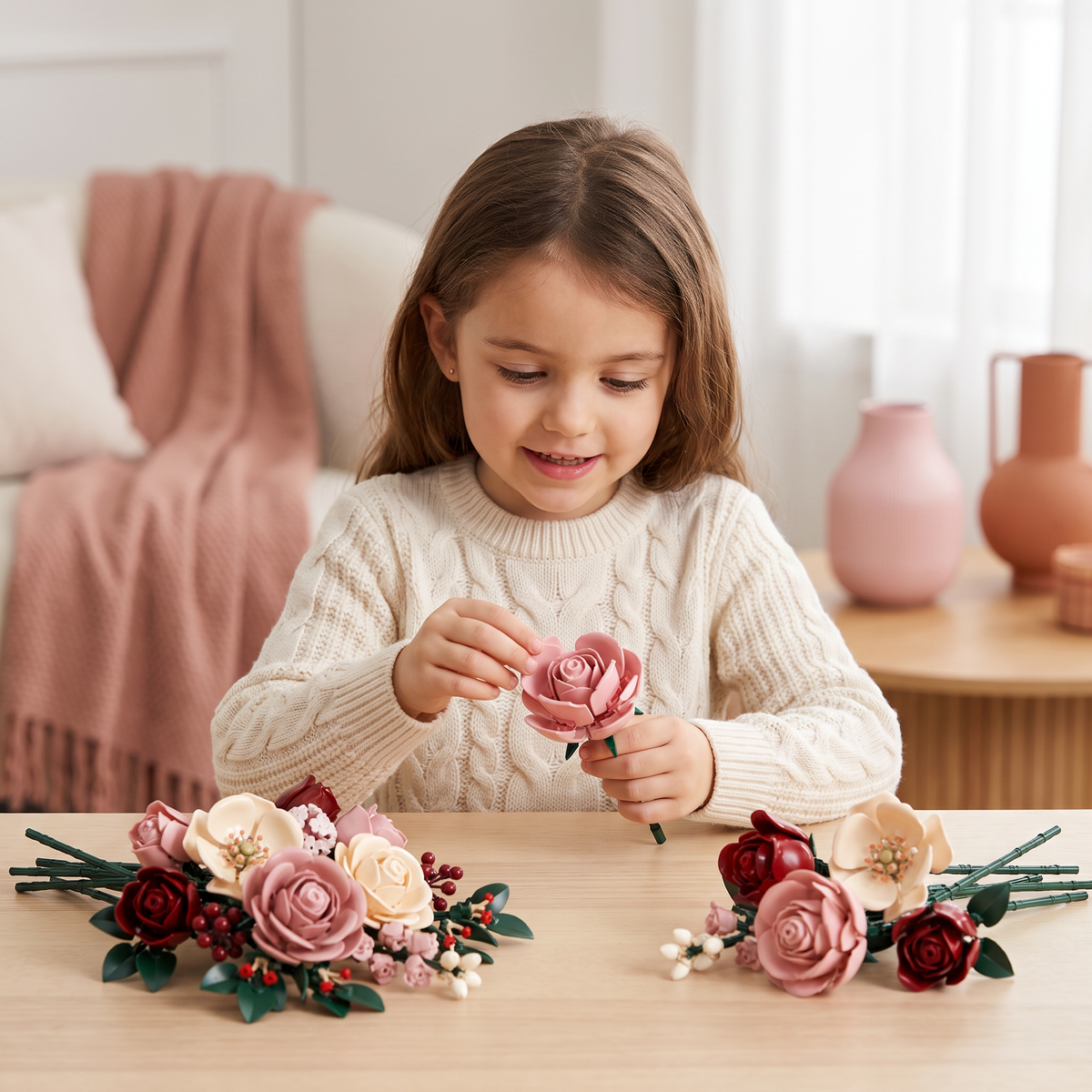 Set de construction bouquet de fleurs