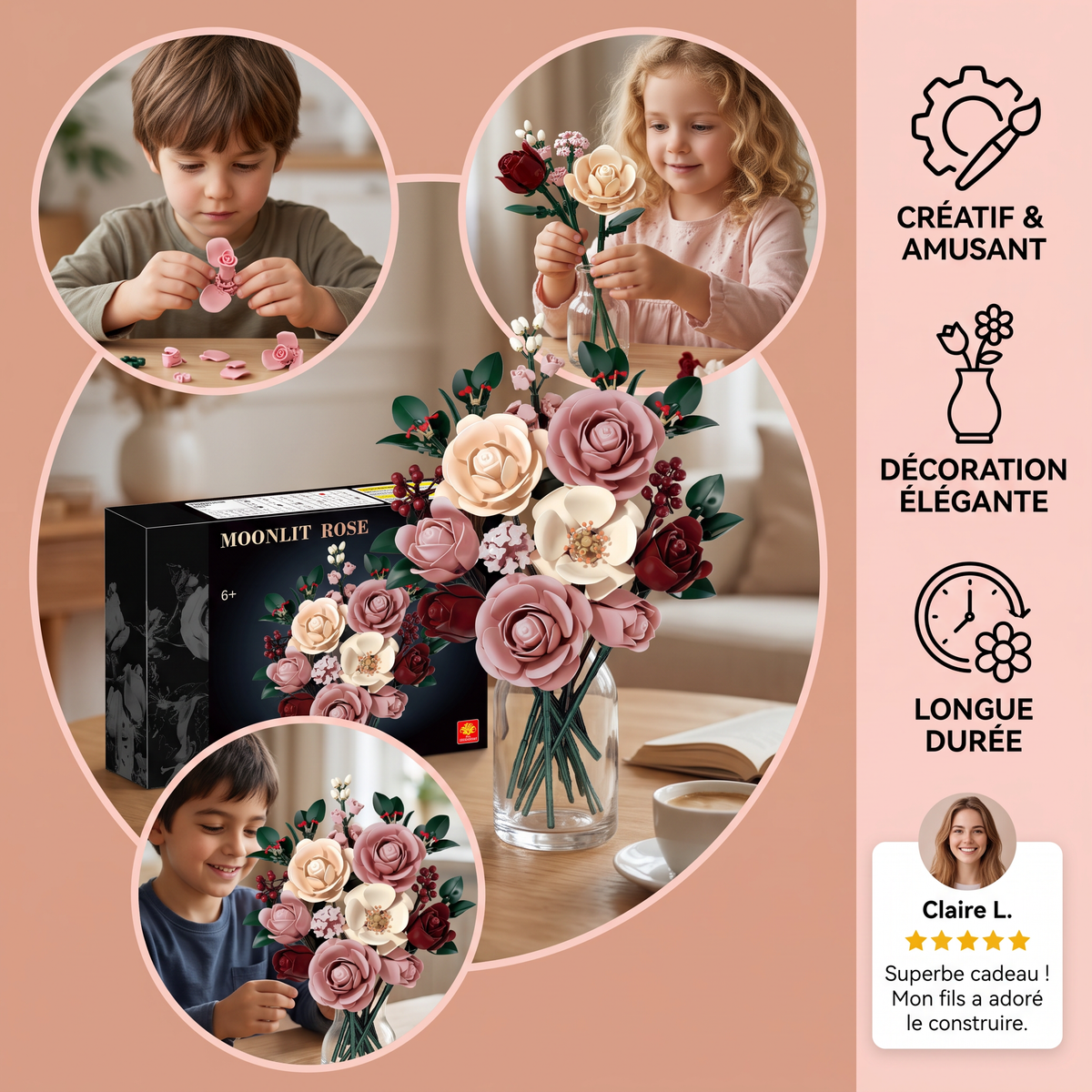 Set de construction bouquet de fleurs
