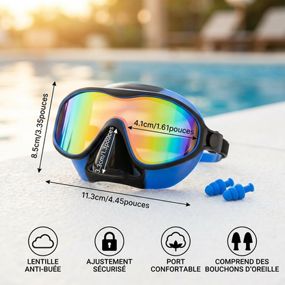Lunettes de Natation Pratiques pour Enfants – Anti-Buée, Ajustement Sécurisé et Confort Optimal