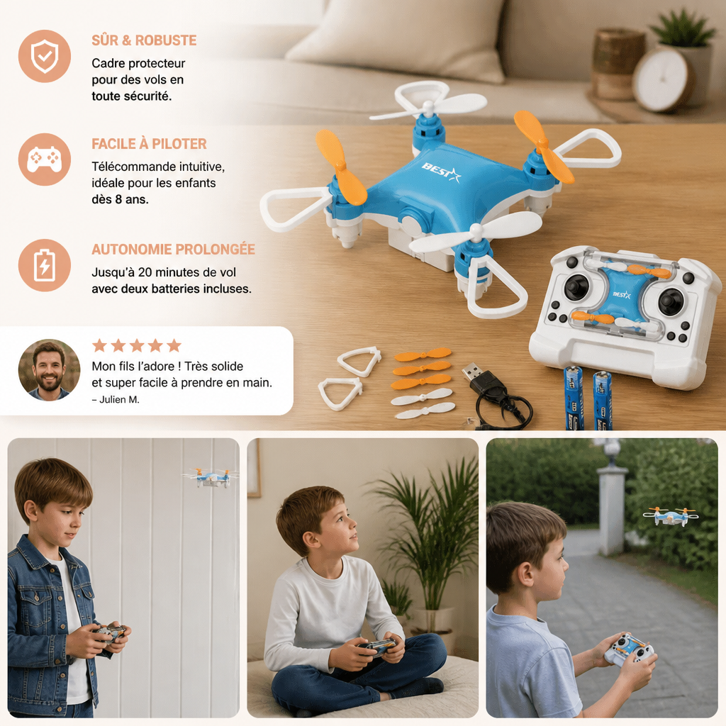 Mini Drone – RC Stunt Flyer pour Enfants
