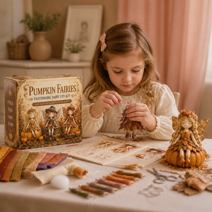 Kit de Couture DIY Fée pour Enfants – Créez de Charmantes Poupées Fées avec Tissu, Accessoires et Instructions