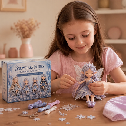 Kit de Couture DIY Fée pour Enfants – Créez de Charmantes Poupées Fées avec Tissu, Accessoires et Instructions