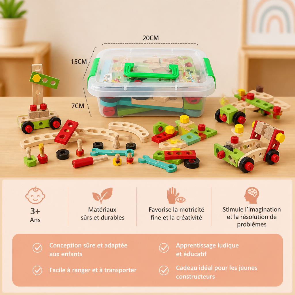 Amusement DIY – Coffret à Outils de Jeu