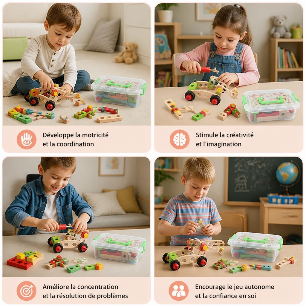 Amusement DIY – Coffret à Outils de Jeu