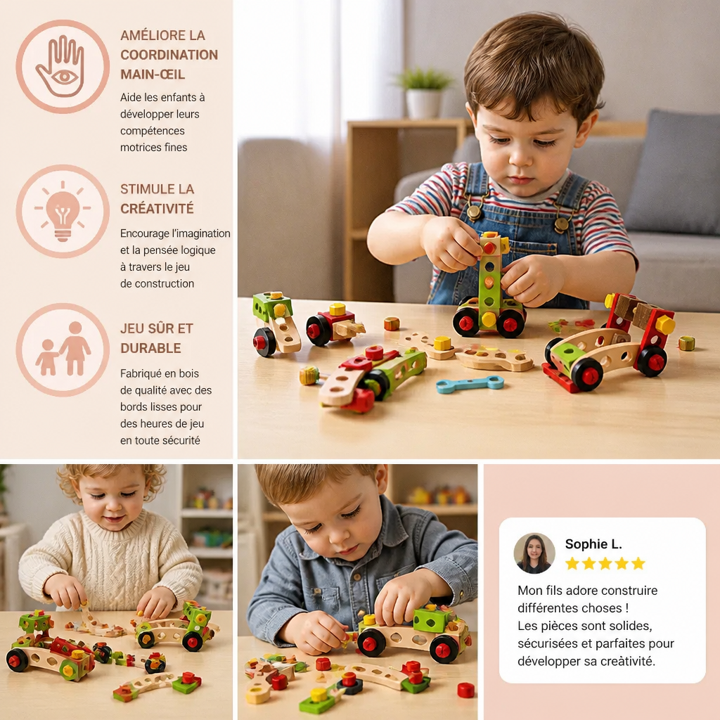 Amusement DIY – Coffret à Outils de Jeu