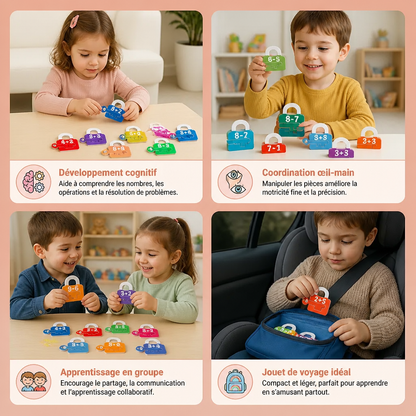 Jeu Éducatif De Cadenas Et Clés Pour Apprendre Les Lettres Et Les Mathématiques