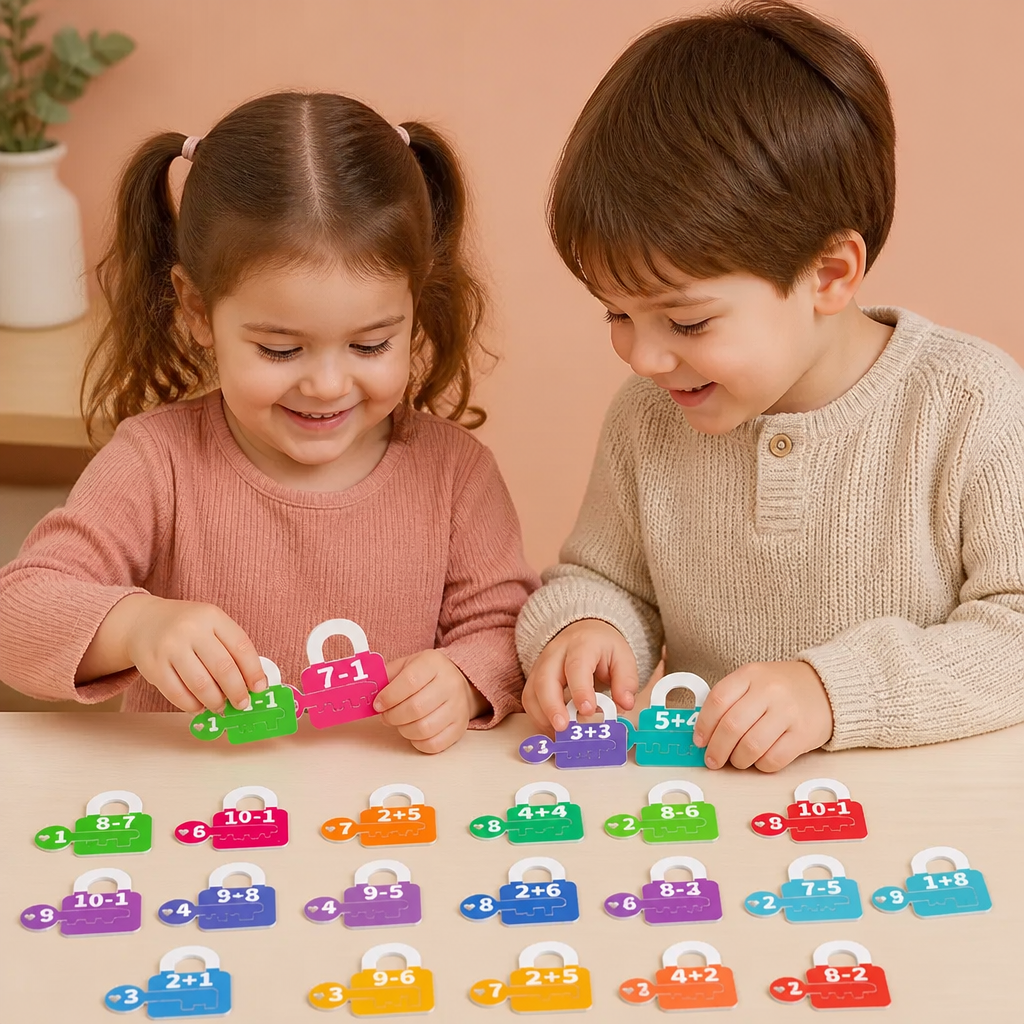 Jeu Éducatif De Cadenas Et Clés Pour Apprendre Les Lettres Et Les Mathématiques