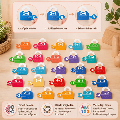 Jeu Éducatif De Cadenas Et Clés Pour Apprendre Les Lettres Et Les Mathématiques