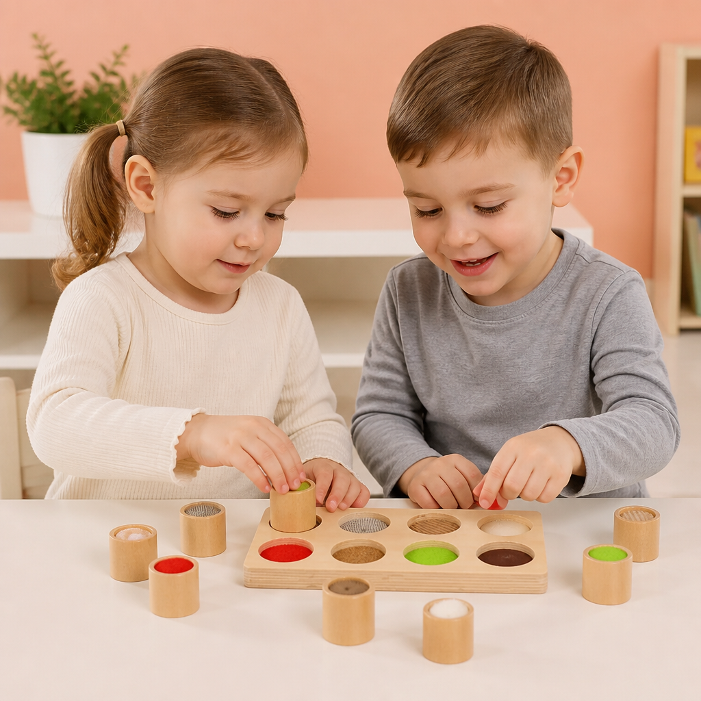 Jeu Montessori Tactile – Jouet d'Apprentissage Sensoriel