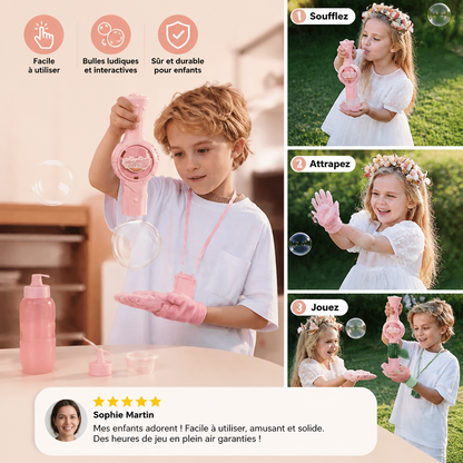 Jouet Interactif de Raquettes et Balles à Bulles pour Enfants