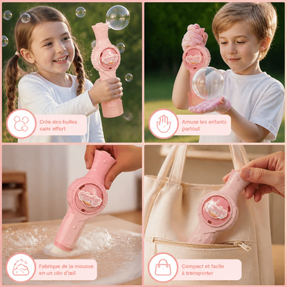 Jouet Interactif de Raquettes et Balles à Bulles pour Enfants