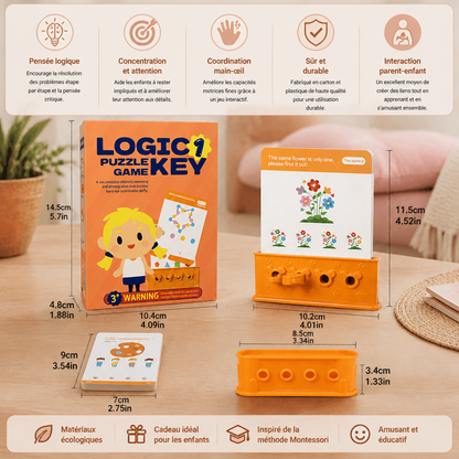 Jeu de casse-tête logique avec clés pour enfants