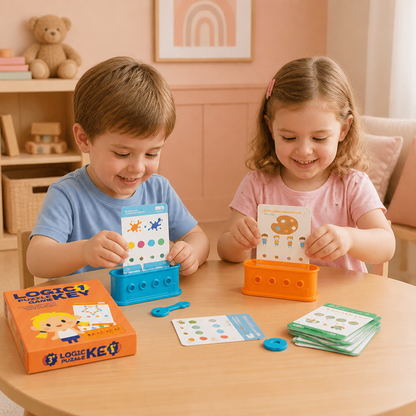 Jeu de casse-tête logique avec clés pour enfants