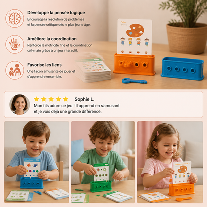 Jeu de casse-tête logique avec clés pour enfants