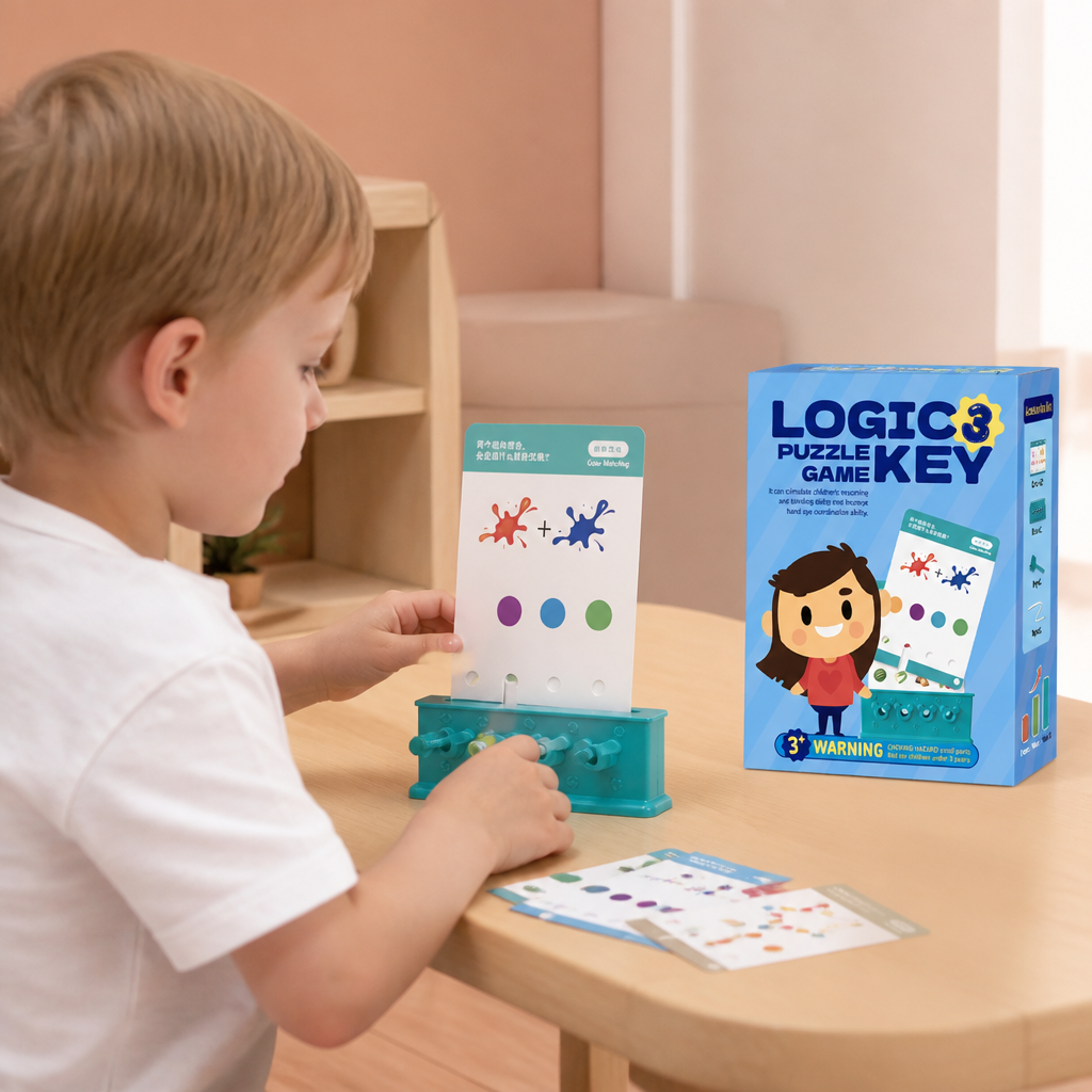 Jeu de casse-tête logique avec clés pour enfants