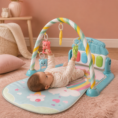 Piano Musical pour Bébé pour la Coordination des Membres et la Stimulation Visuelle et Auditive