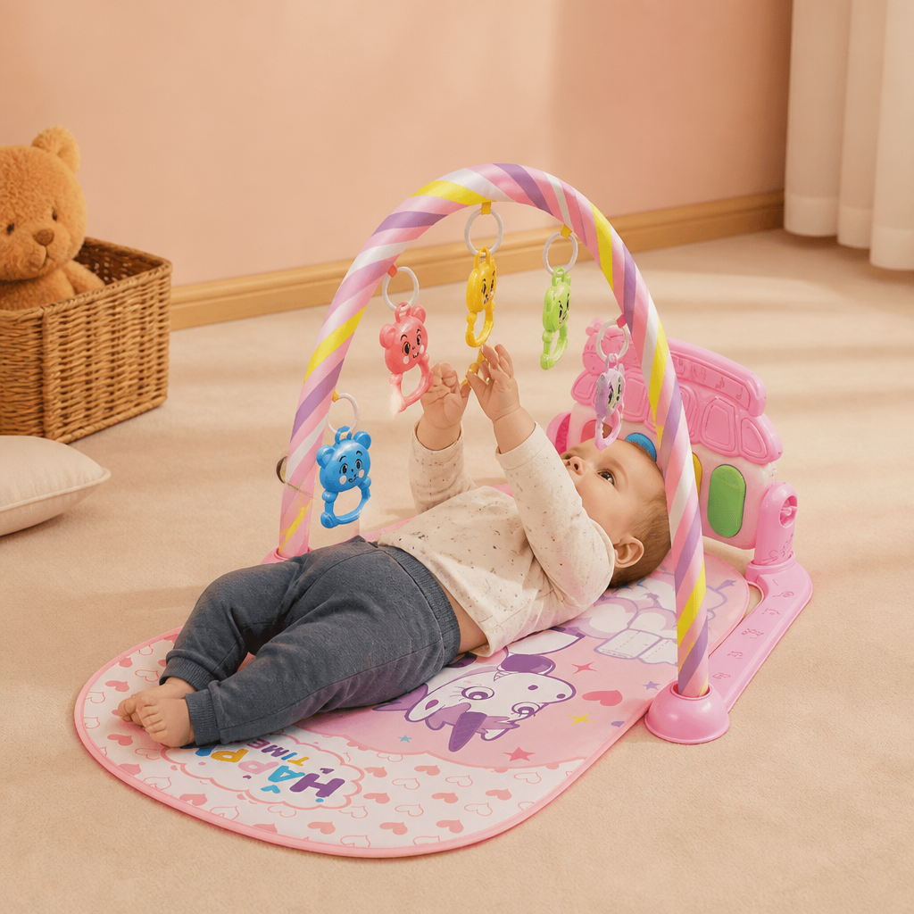 Piano Musical pour Bébé pour la Coordination des Membres et la Stimulation Visuelle et Auditive