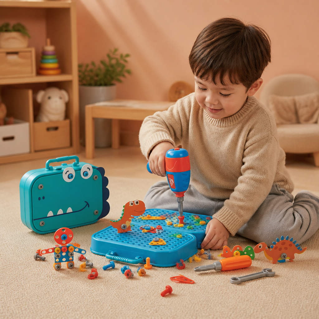 Set de Construction Dino Craftsman pour Enfants