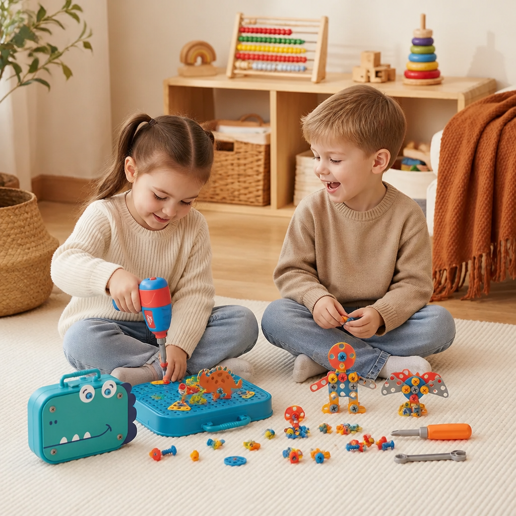 Set de Construction Dino Craftsman pour Enfants