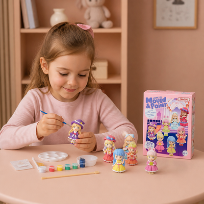 Kit de peinture DIY en plâtre d’animaux – Moule, peinture et création pour enfants