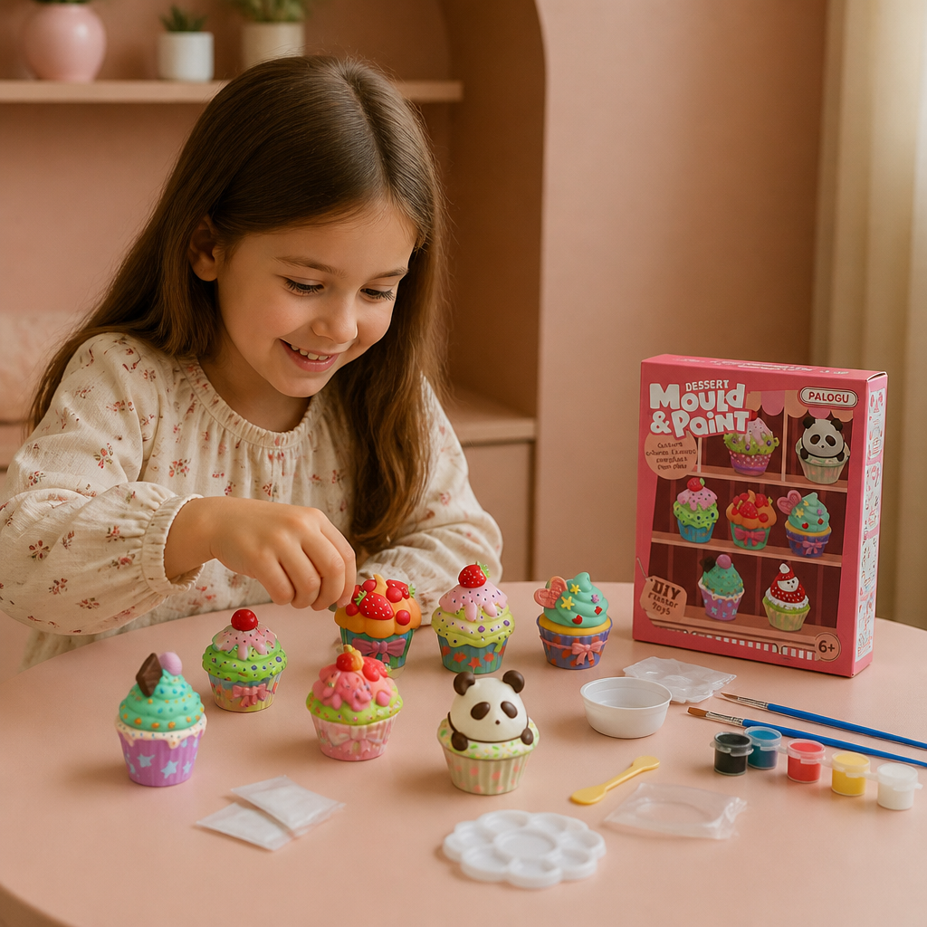 Kit de peinture DIY en plâtre d’animaux – Moule, peinture et création pour enfants