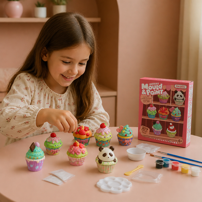 Kit de peinture DIY en plâtre d’animaux – Moule, peinture et création pour enfants